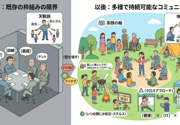 地域コミュニティの硬直化をどう打ち破るか？〜多様な世代を巻き込む「防災とまちづくり」最前線〜 (1)